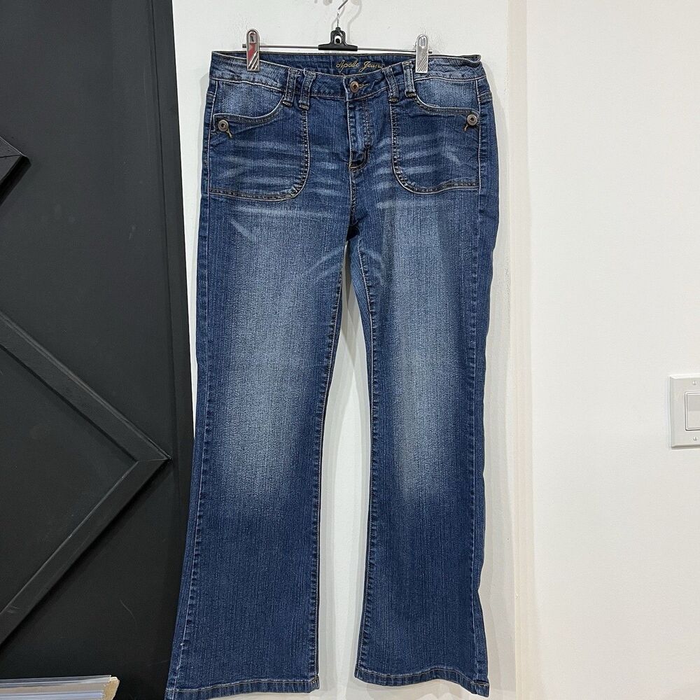 Y2K Apollo Flare Jeans Patch Pocket Size 11/12